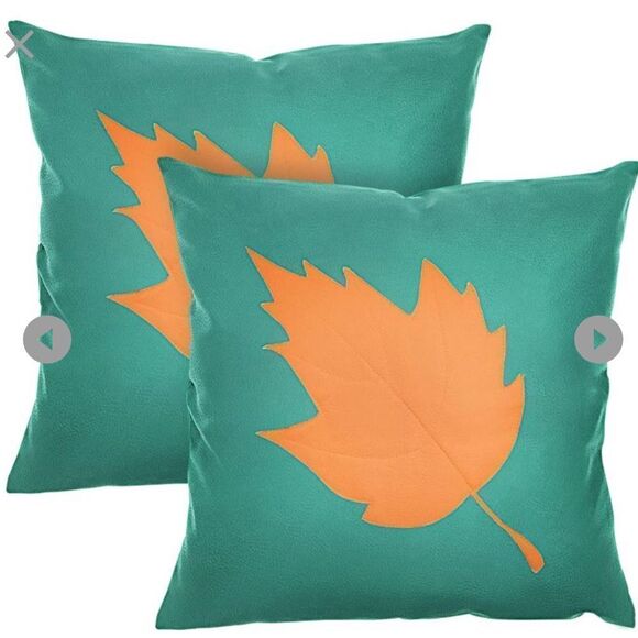 18" x 18" Pillow Covers Set of 2 Faux Leather Pillow Cover Pillow Case Luxury - Picture 1 of 1